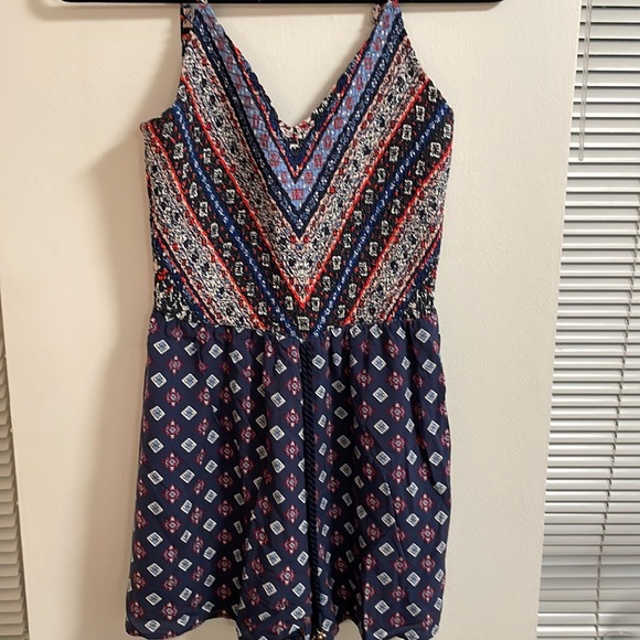 Xhilaration Navy Romper, Size Small - Picture 2 of 5